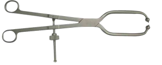 Finger ring straight reduction forceps